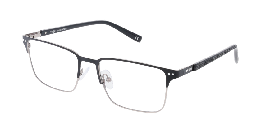 GAFAS GRADUADAS hombre BAPTISTE negro/plateado - vista de frente