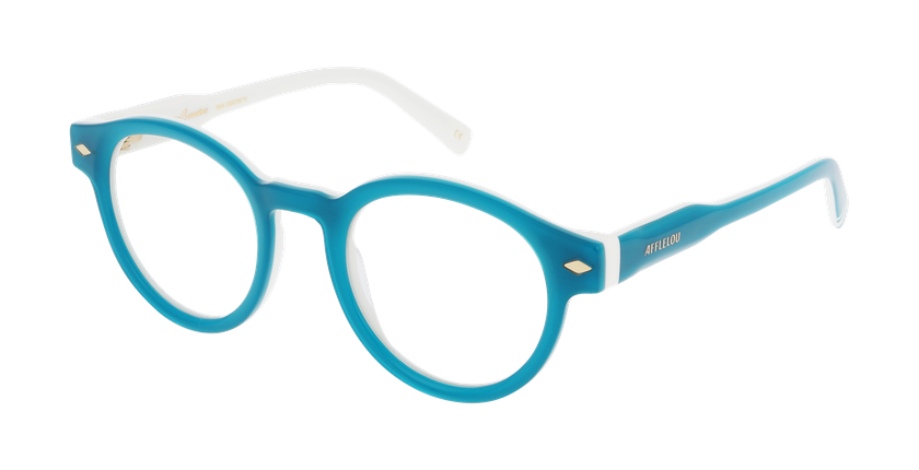 GAFAS GRADUADAS mujer CARACTÈRES DISCRÈTE azul - vista de frente