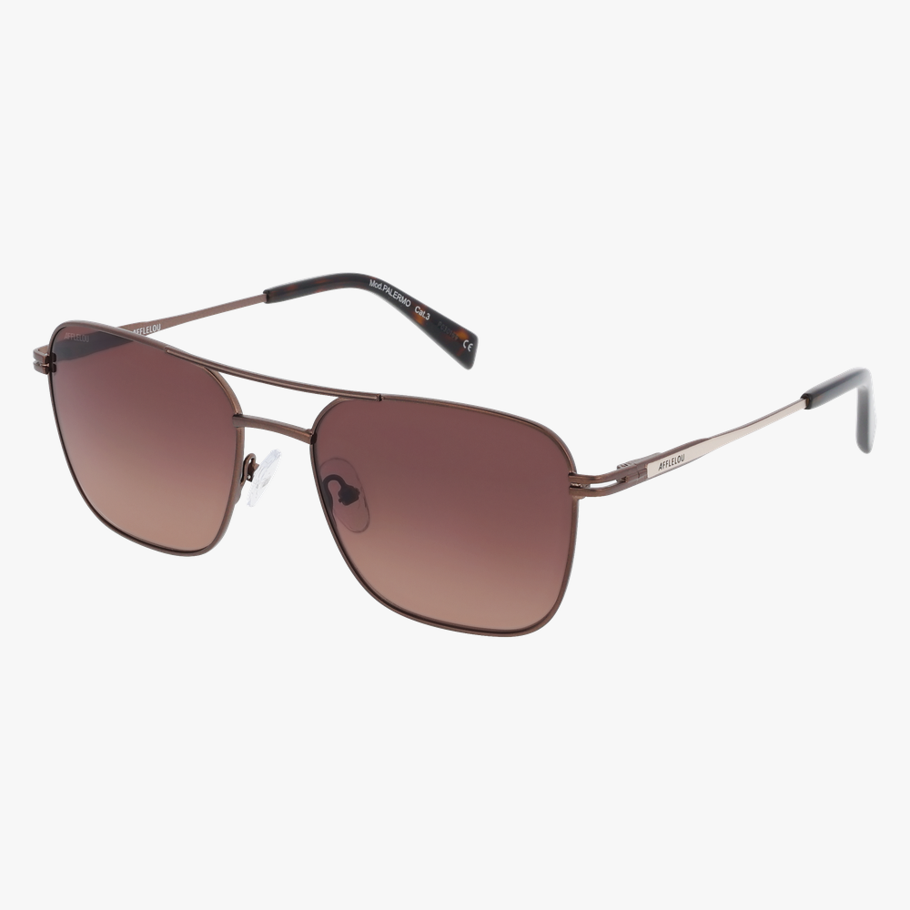 GAFAS DE SOL hombre PALERMO marrón - vista de frente