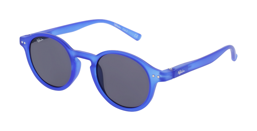 GAFAS DE SOL niños LIO azul/azul oscuro mate - vista de frente