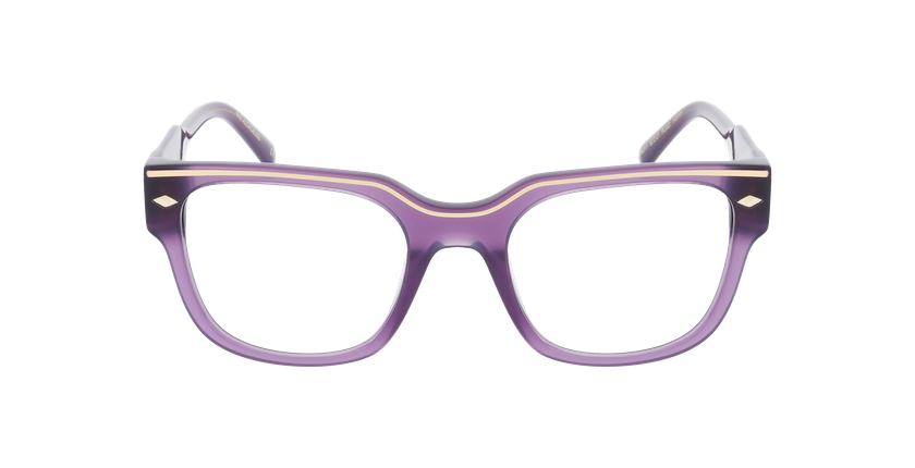 GAFAS GRADUADAS mujer CARACTÈRES FIL D'OR AUDACIEUSE morado/dorado - vista de frente