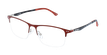 GAFAS GRADUADAS hombre MAGIC 128 CARBONE rojo/negro - vista de frente