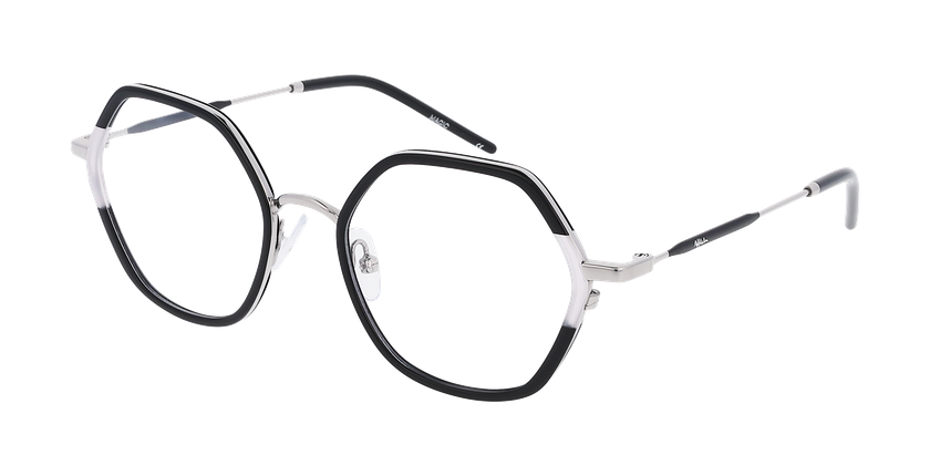 GAFAS GRADUADAS mujer MAGIC218 negro/plateado - vista de frente