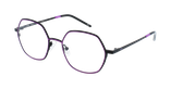 GAFAS GRADUADAS mujer MAGIC 153 negro/morado - vista de frente