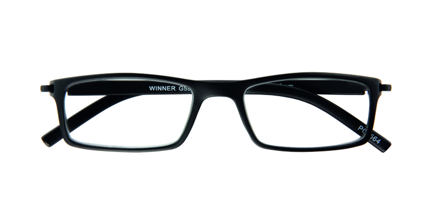 GAFAS GRADUADAS WINNER negro - vista de frente