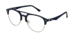 GAFAS GRADUADAS hombre MAGIC 91 azul/plateado - vue de 3/4