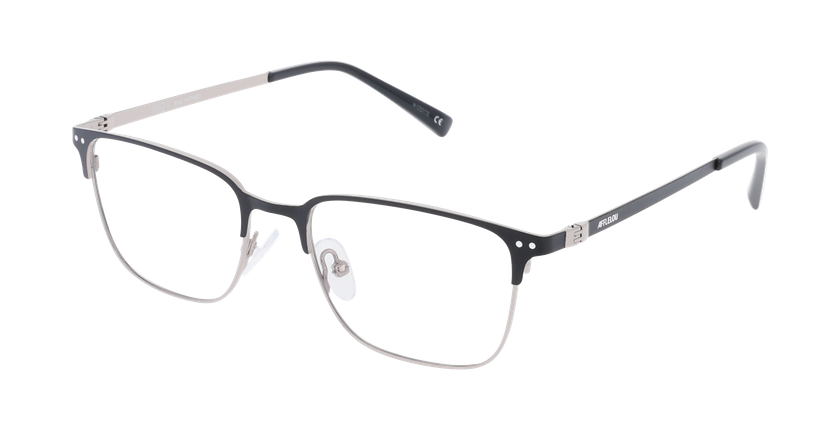 GAFAS GRADUADAS hombre NATHEO negro/plateado - vista de frente