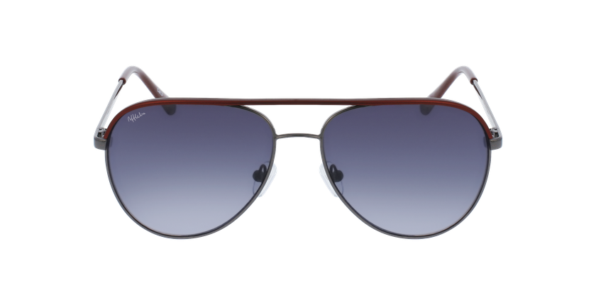 GAFAS DE SOL hombre LISANDRO gris/rojo - vista de frente