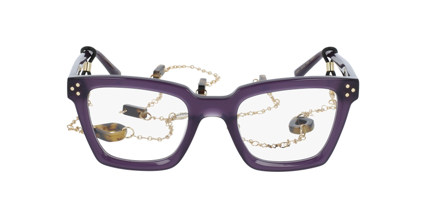 GAFAS GRADUADAS mujer CARACTÈRES MYSTÉRIEUSE morado - vista de frente