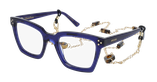 GAFAS GRADUADAS mujer CARACTÈRES MYSTÉRIEUSE azul - vista de frente