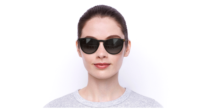 Gafas de sol ERIKA negro/marrón - vista de frente