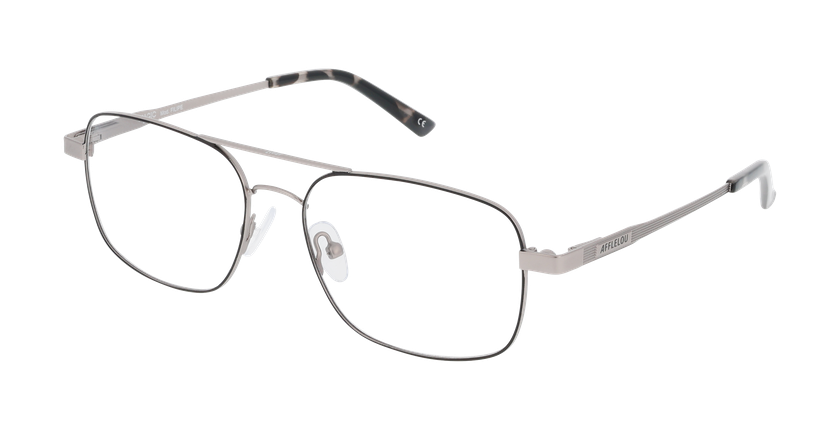 GAFAS GRADUADAS hombre FILIPE negro/plateado - vista de frente