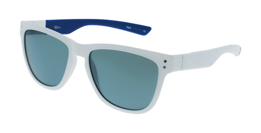 GAFAS DE SOL POLARIZED WILD blanco/azul - vista de frente