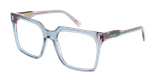 GAFAS GRADUADAS mujer CARACTÈRES PASSIONNÉE azul/morado - vista de frente