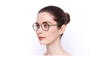 GAFAS GRADUADAS mujer MAGIC 187 marrón - vista de frente