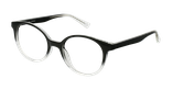 GAFAS GRADUADAS niños RZERO25 negro/blanco - vista de frente