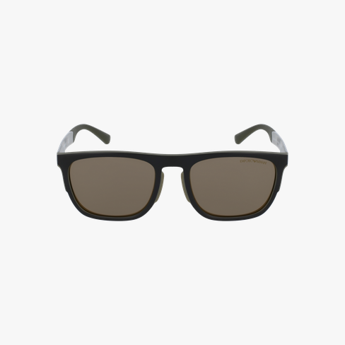 GAFAS DE SOL hombre 0EA4114 negro/verde vista de frente