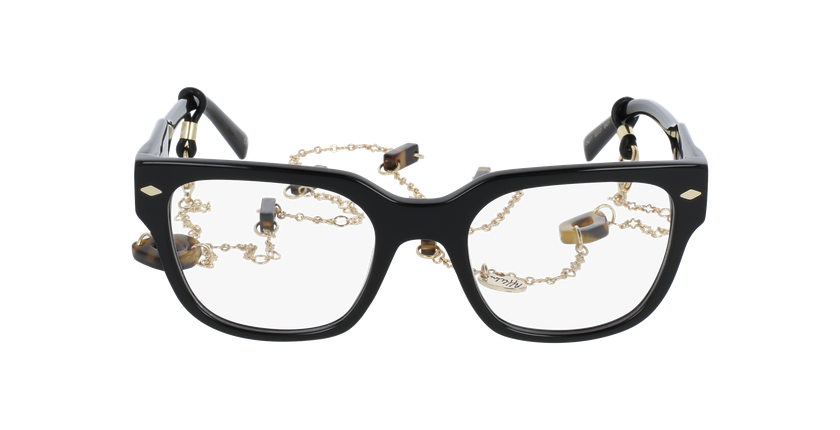 GAFAS GRADUADAS mujer AUDACIEUSE negro - vista de frente