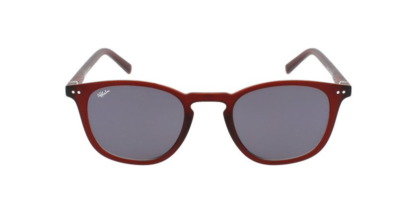 GAFAS GRADUADAS AFFLELOU FORTY SOLAR COLOR BURDEOS rojo - vista de frente
