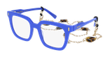 GAFAS GRADUADAS mujer CARACTÈRES RÊVEUSE azul - vista de frente