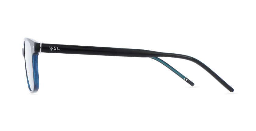 GAFAS GRADUADAS niños MAGIC SAMSON negro/turquesa - vista de frente