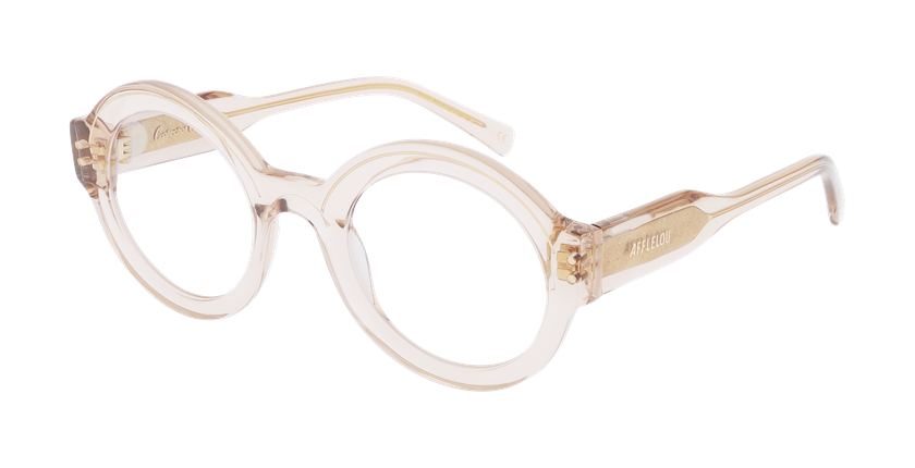 GAFAS GRADUADAS mujer CARACTÈRES FIL D'OR PERSPICACE marrón/dorado - vista de frente