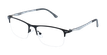 GAFAS GRADUADAS hombre MAGIC 128 CARBONE negro/plateado - vista de frente