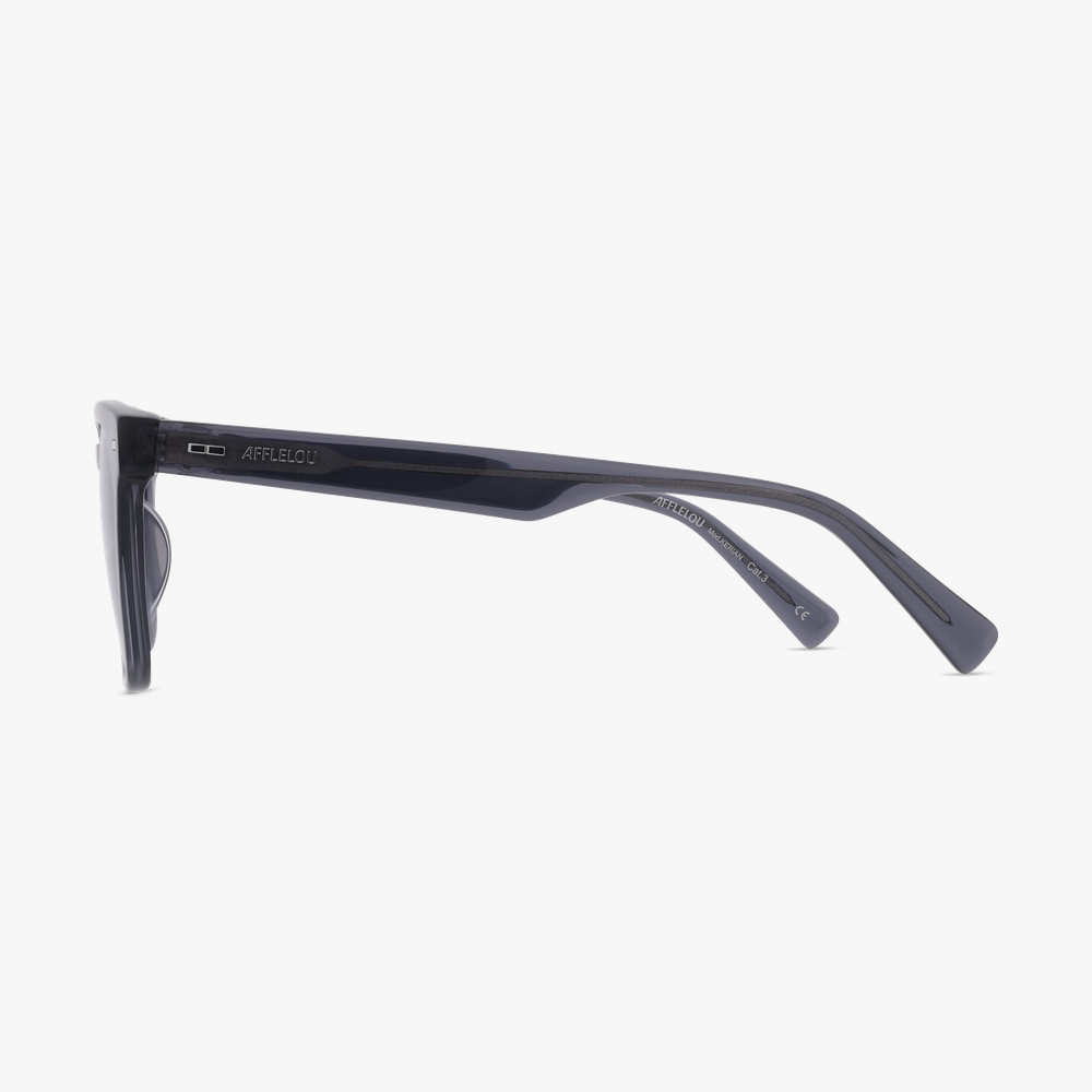 GAFAS DE SOL hombre KERIAN transparente/gris - vista de frente