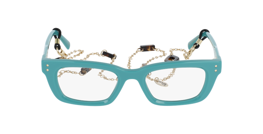 GAFAS GRADUADAS mujer CARACTÈRES CRÉATIVE verde - vista de frente