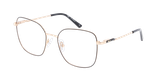 GAFAS GRADUADAS mujer MANOLIA negro/dorado - vista de frente