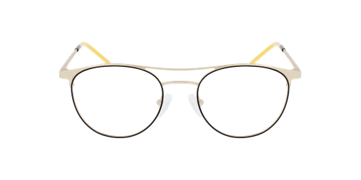 GAFAS GRADUADAS mujer MAGIC 151 negro/dorado vista de frente