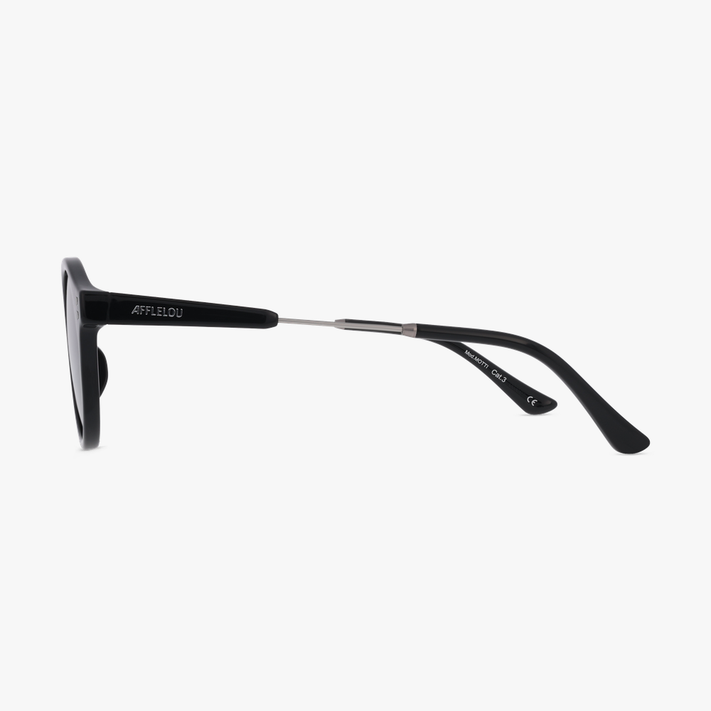 GAFAS DE SOL MOTTI negro/plateado - vista de frente