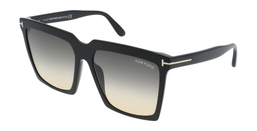 GAFAS DE SOL mujer SABRINA-02 negro - vue de 3/4