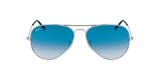 Gafas de sol AVIATOR LARGE METAL plateado/azul