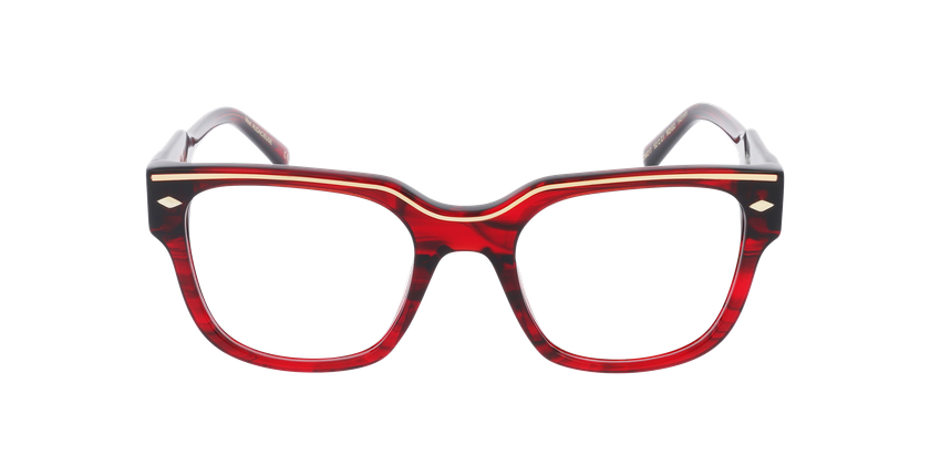 GAFAS GRADUADAS mujer CARACTÈRES FIL D'OR AUDACIEUSE rojo - vista de frente