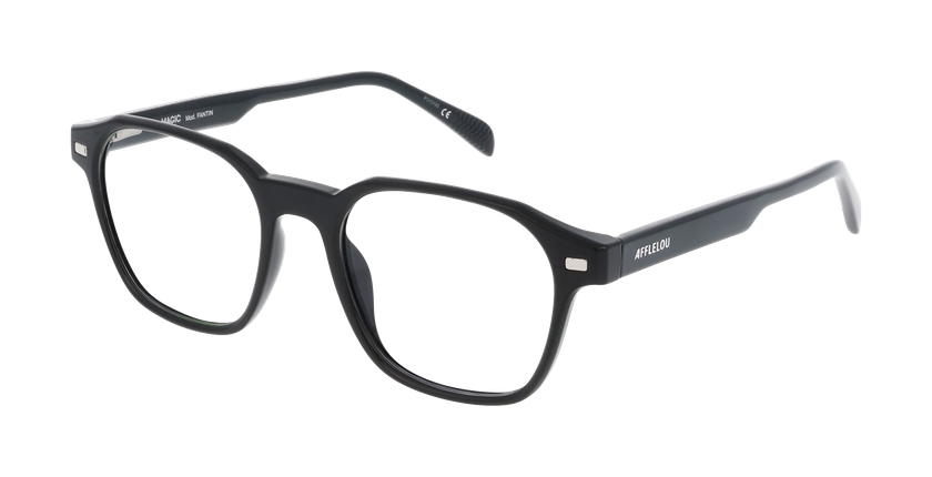 GAFAS GRADUADAS hombre FANTIN negro/negro brillante - vista de frente