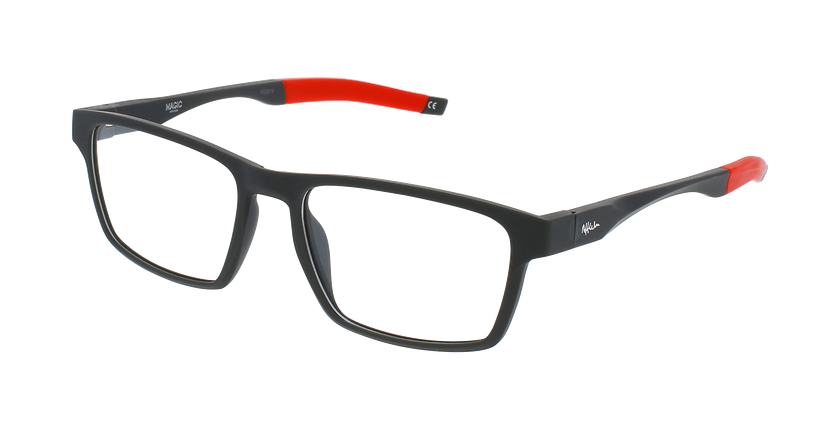 GAFAS GRADUADAS hombre MAGIC 188 gris/rojo - vista de frente