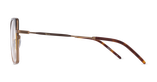 GAFAS GRADUADAS mujer MAGIC222 marrón/dorado - vista de frente
