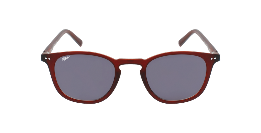 GAFAS GRADUADAS AFFLELOU FORTY SOLAR COLOR BURDEOS rojo - vista de frente