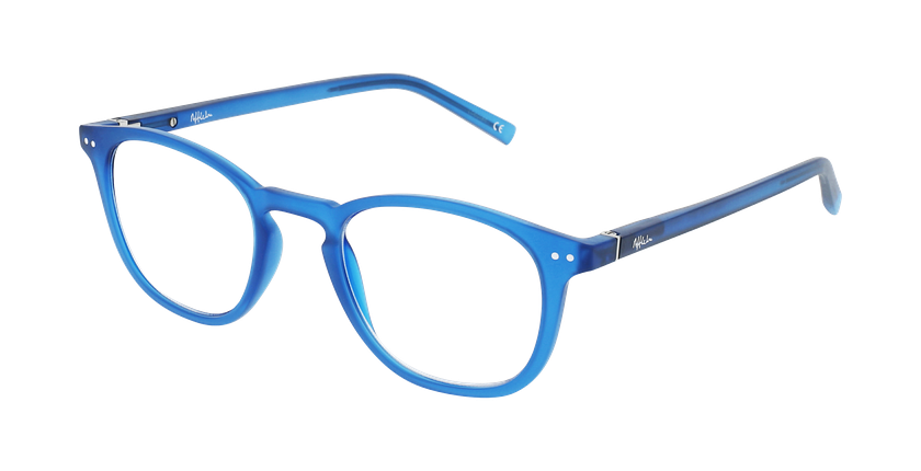 Gafas graduadas FORTY anti-luz azul color Azul azul/azul - vue de 3/4