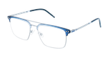 GAFAS GRADUADAS hombre MAGIC 202 azul/plateado - vista de frente