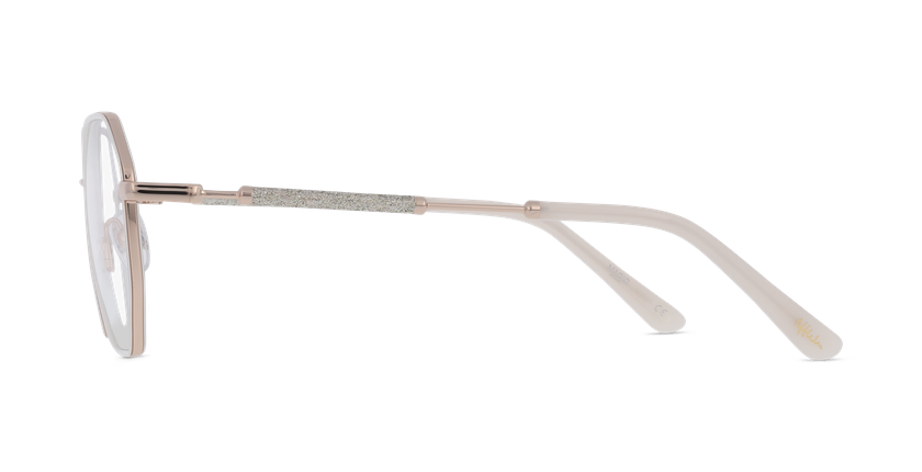 GAFAS GRADUADAS mujer MAGIC194 blanco/dorado - vista de frente
