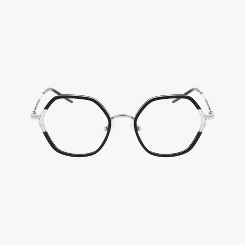GAFAS GRADUADAS mujer MAGIC218 negro/plateado vista de frente