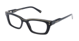 GAFAS GRADUADAS mujer CARACTÈRES FIL D'OR CRÉATIVE negro/dorado - vista de frente