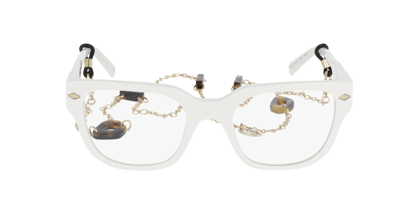 GAFAS GRADUADAS mujer CARACTÈRES AUDACIEUSE blanco - vista de frente