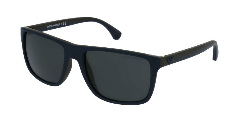 GAFAS DE SOL hombre 0EA4033 azul/marrón - vue de 3/4