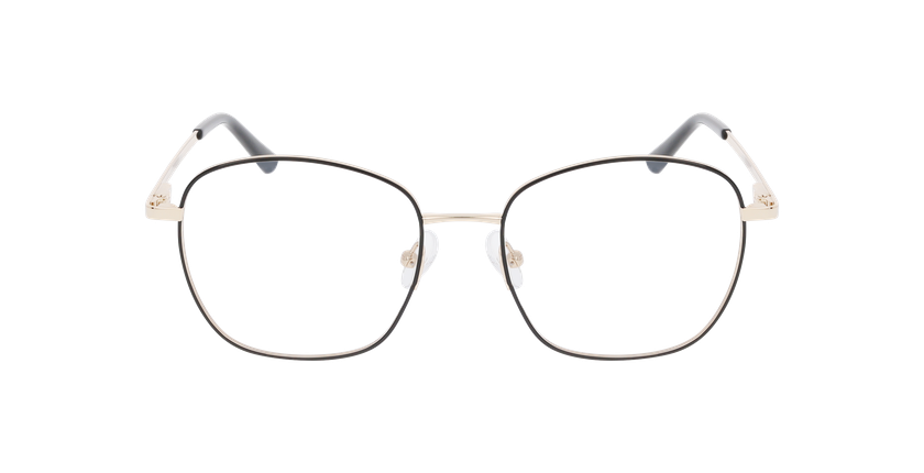 GAFAS GRADUADAS mujer MADDIE negro/dorado - vista de frente