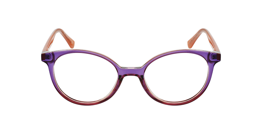 GAFAS GRADUADAS niños RZERO25 morado/rosa - vista de frente