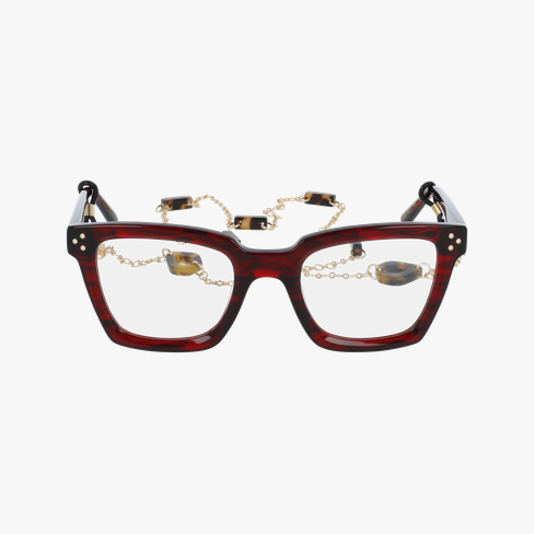 GAFAS GRADUADAS mujer CARACTÈRES MYSTÉRIEUSE rojo marmoleado
