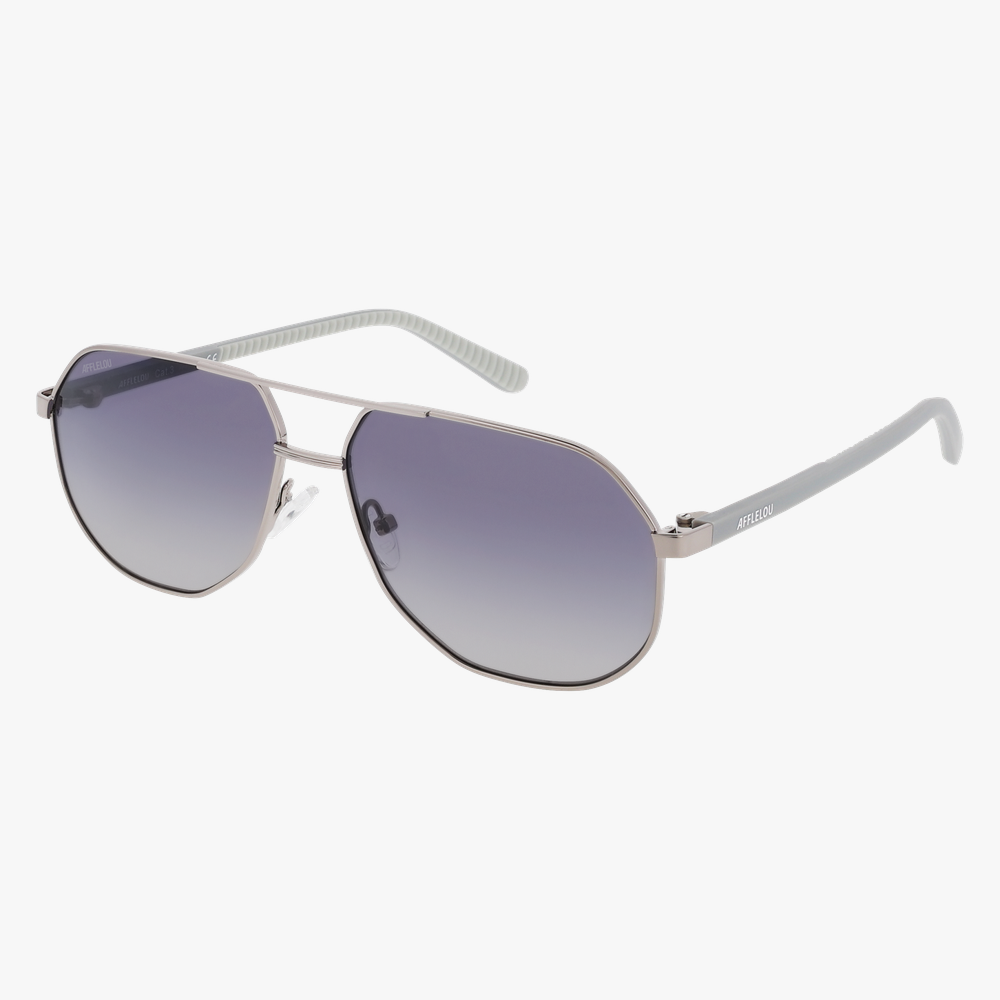 GAFAS DE SOL hombre WESTON POLARIZED plateado - vista de frente